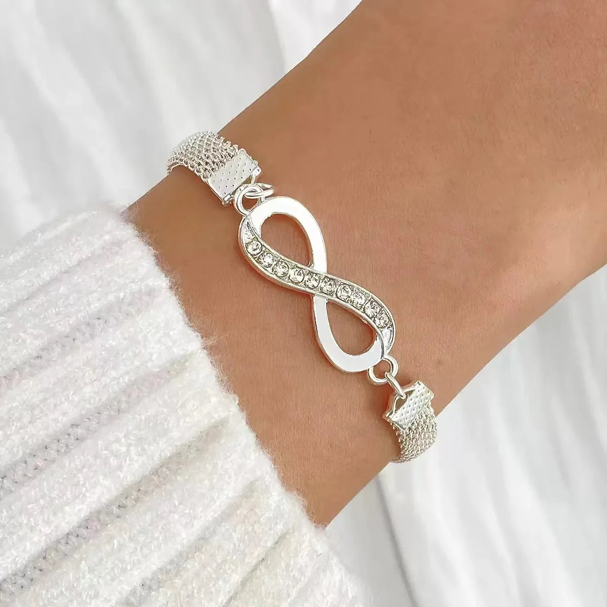 Sparkly Infinity Anklet