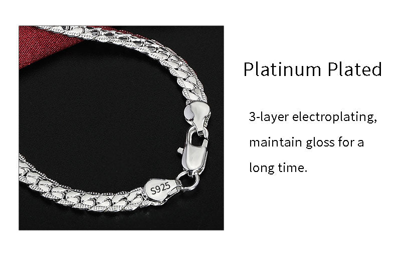 18K Gold/Silver 6mm Chain Necklace