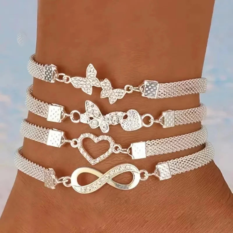 Sparkly Infinity Anklet