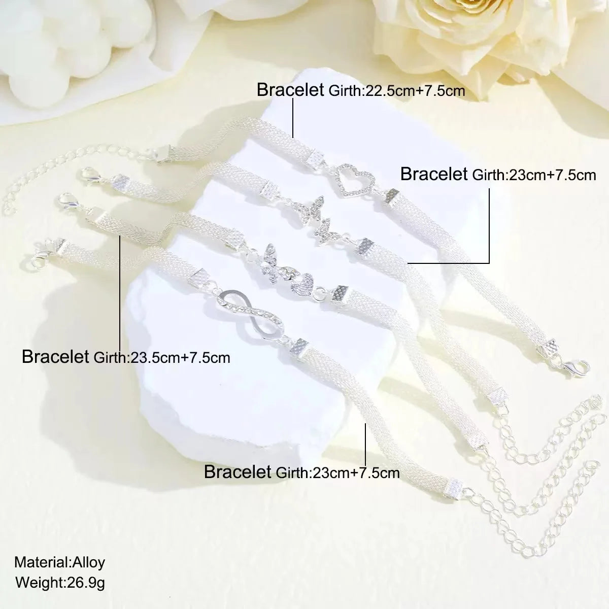 Sparkly Infinity Anklet